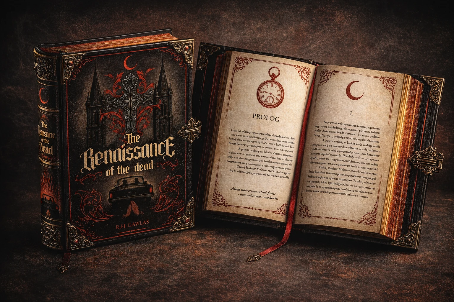 Wizualizacja oprawy i wnętrza The Renaissance of the Dead